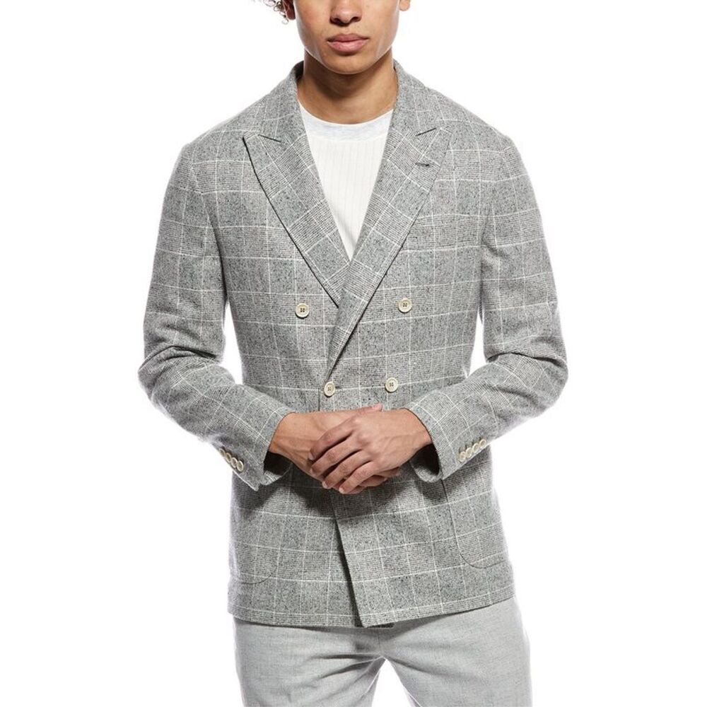 Brunello Cucinelli Mens  Silk & Wool-Blend Jacket